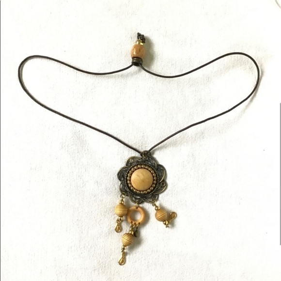 Necklace Boho Beaded M Size - Picture 2 of 5